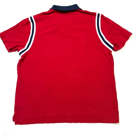 Polo Ralph Lauren Red Polo Navy Big Pony #3 Crest Men XXL Embroidered Preppy - Picture 5 of 10